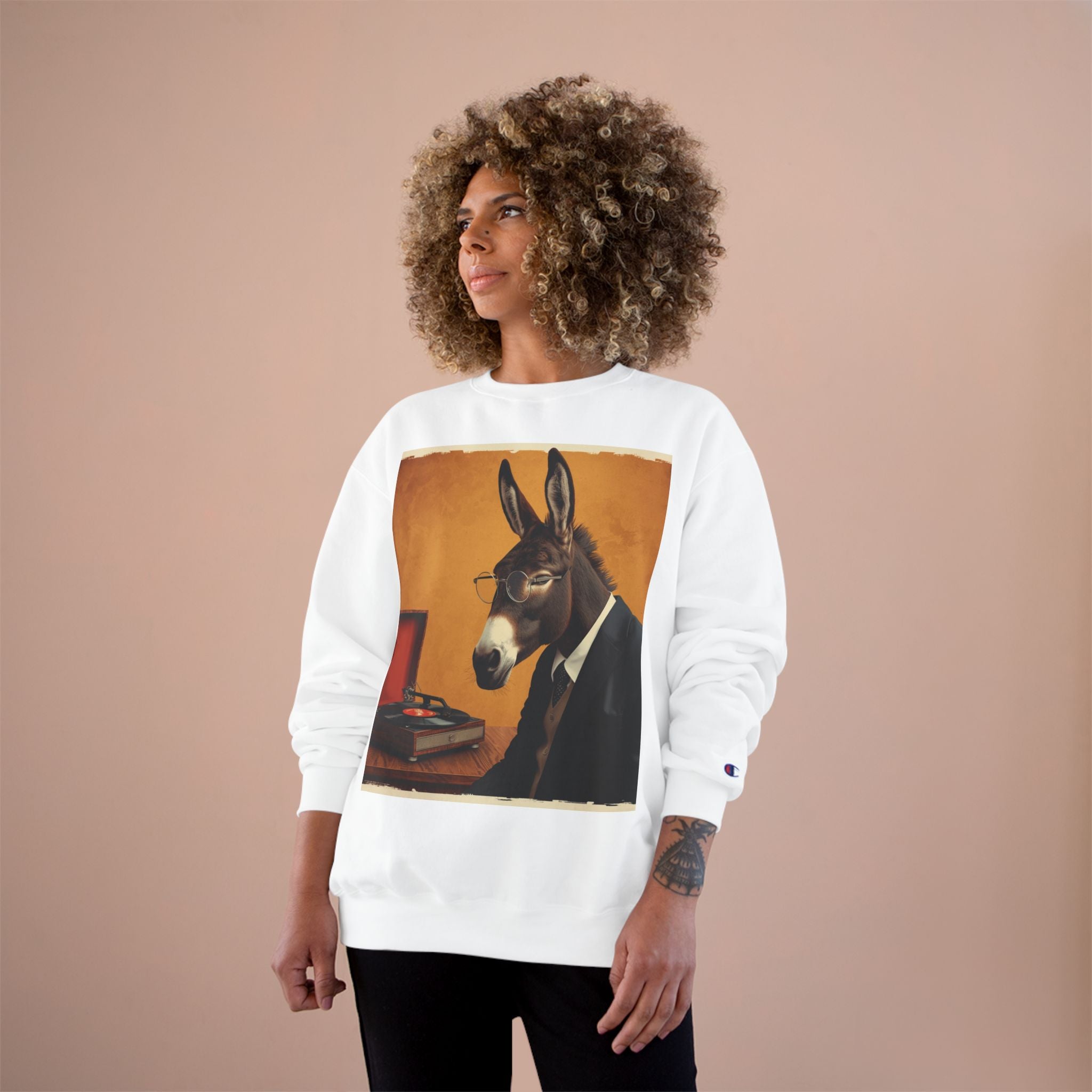Donkey in Suit Graphic Sweatshirt