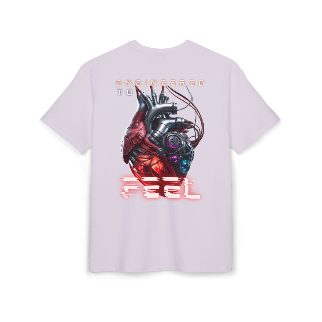 Futuristic Heart Graphic Tee, Unisex Oversize Shirt, Streetwear Top, Cyberpunk Fashion, Gift for Tees Lovers