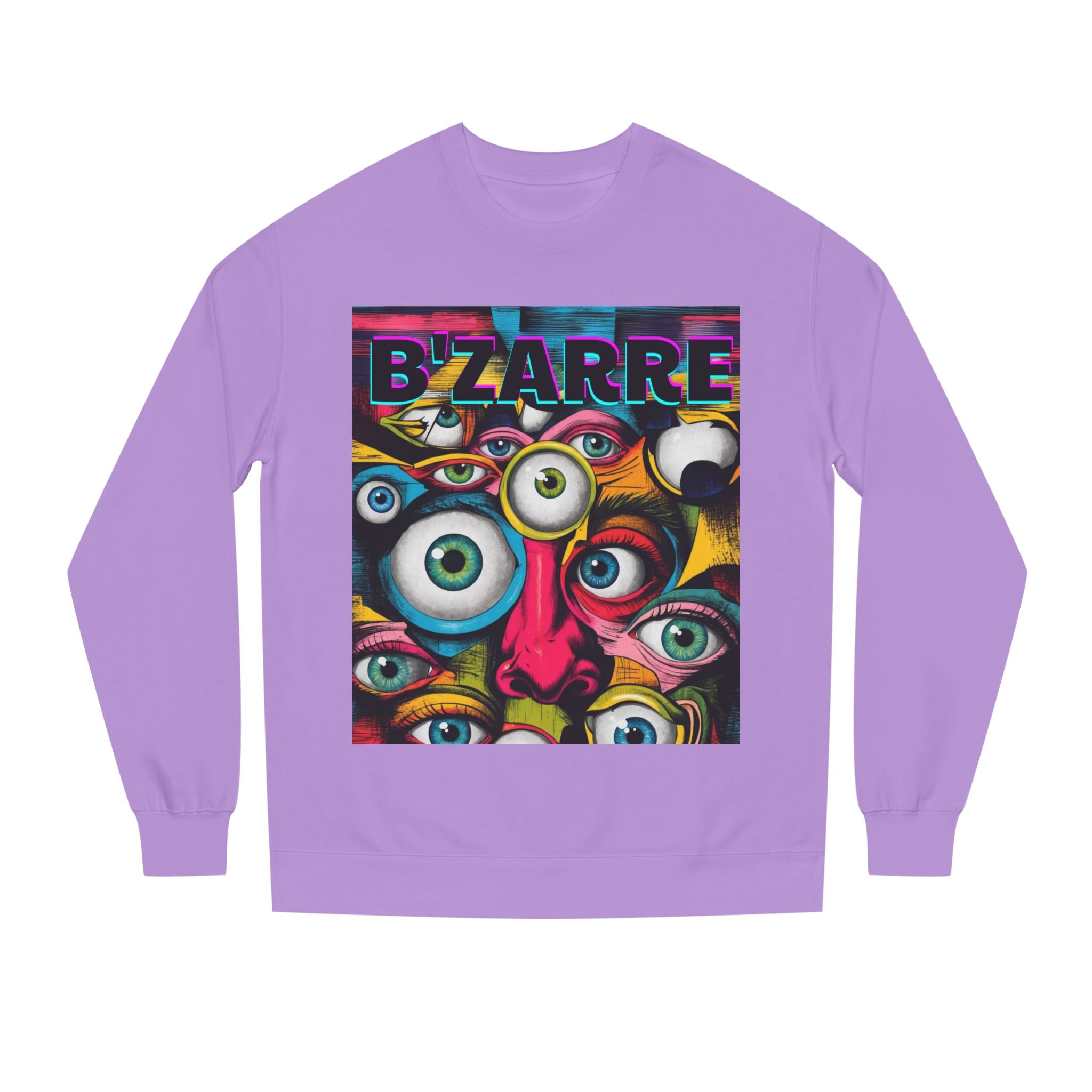 Bizarre Eyewear Unisex Crew Neck Sweatshirt | Artistic Gift for Creatives, Cozy Layer, Unique Style, Perfect for All Occasions