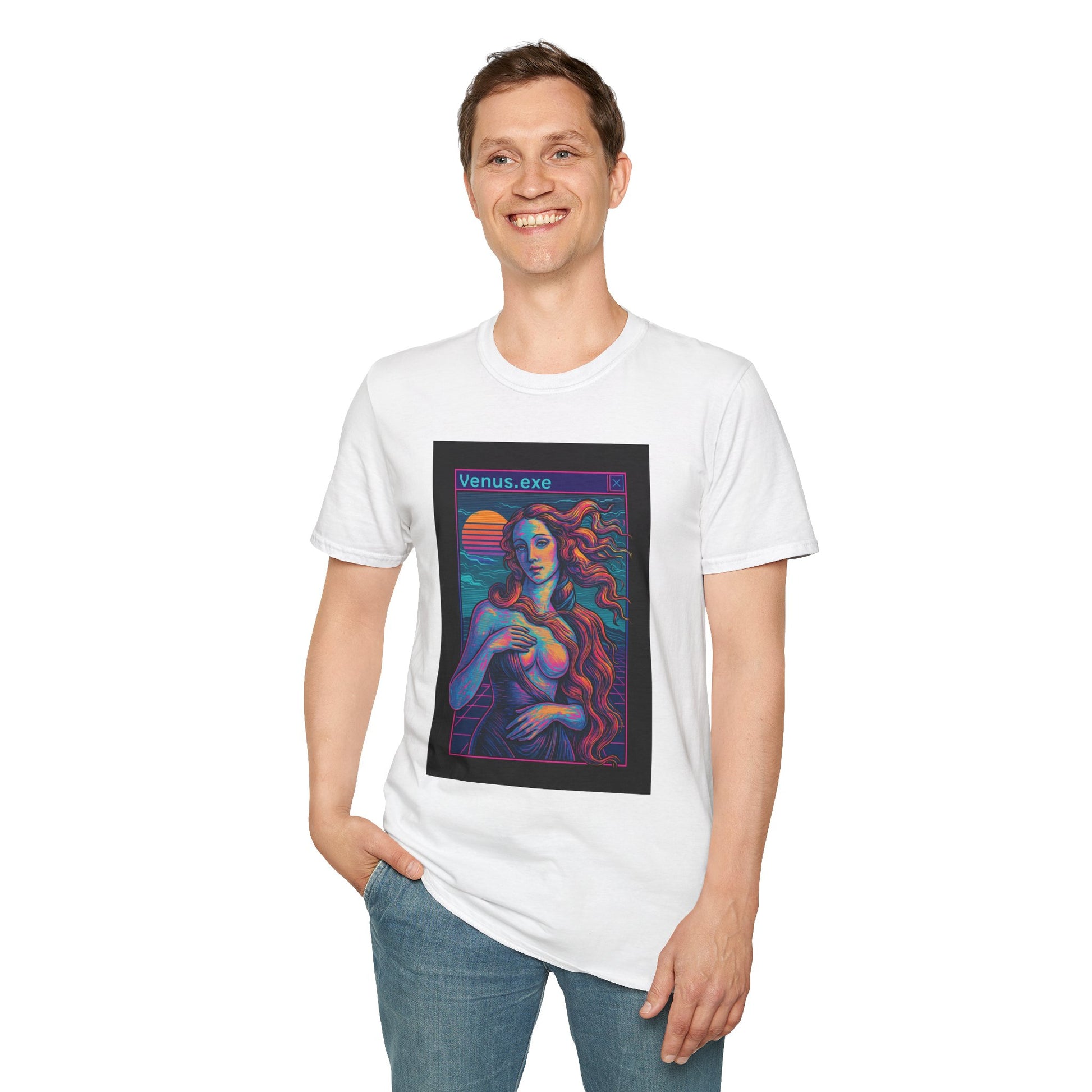 Retro Art Unisex T-Shirt, Venus.exe Tee for Art Lovers, Vintage Style Shirt, Perfect Gift for Birthdays & Art Events