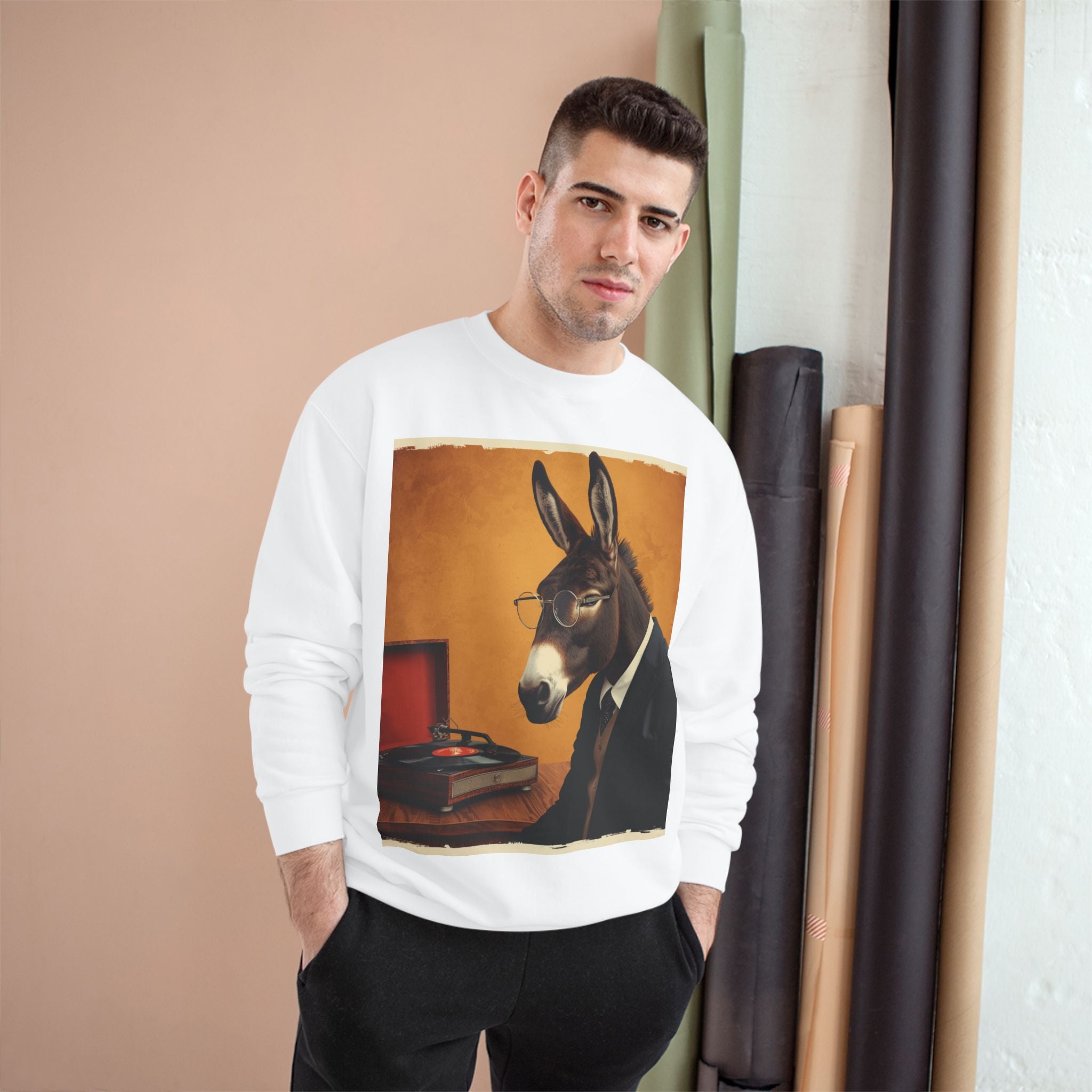 Donkey in Suit Graphic Sweatshirt
