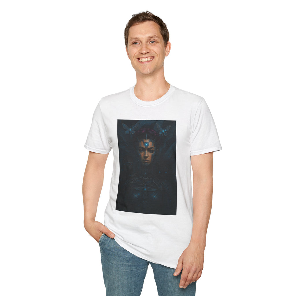Mystical Aura Unisex Softstyle T-Shirt | Graphic Tee, Casual Wear, Gift for Him/Her, Festival Clothing, Spiritual Apparel