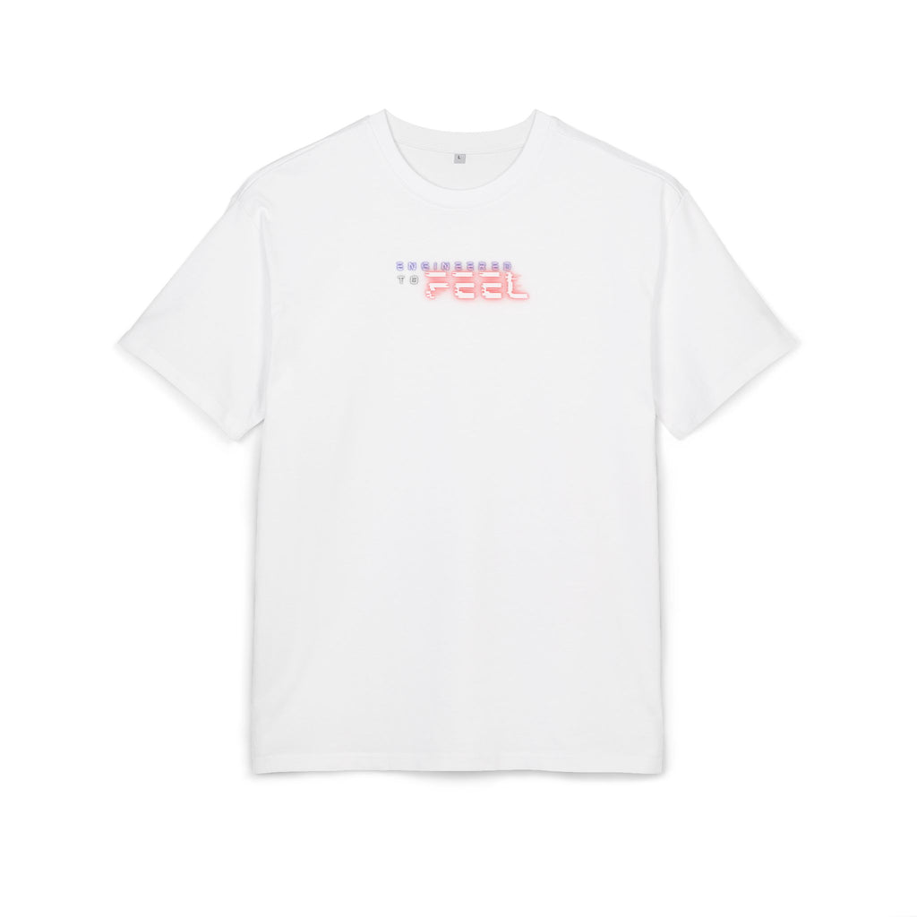 Futuristic Heart Graphic Tee, Unisex Oversize Shirt, Streetwear Top, Cyberpunk Fashion, Gift for Tees Lovers