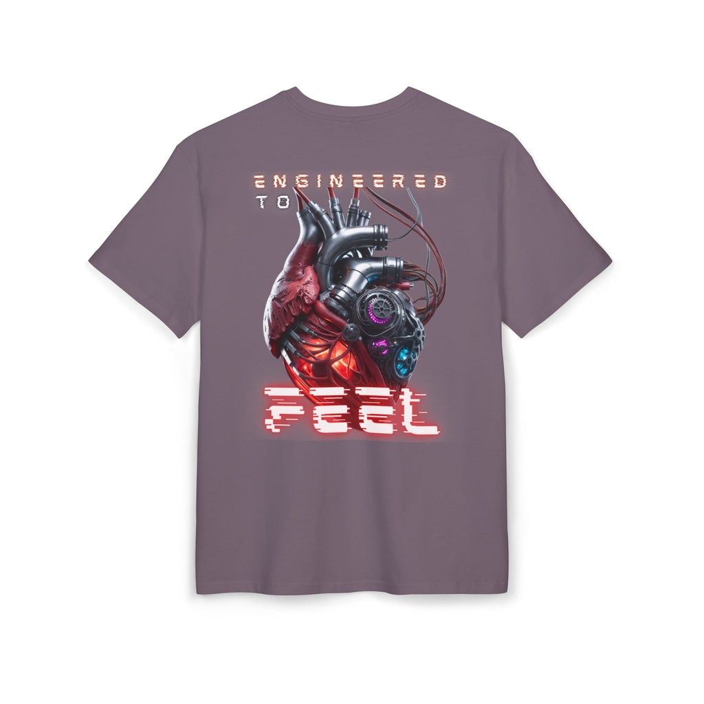 Futuristic Heart Graphic Tee, Unisex Oversize Shirt, Streetwear Top, Cyberpunk Fashion, Gift for Tees Lovers