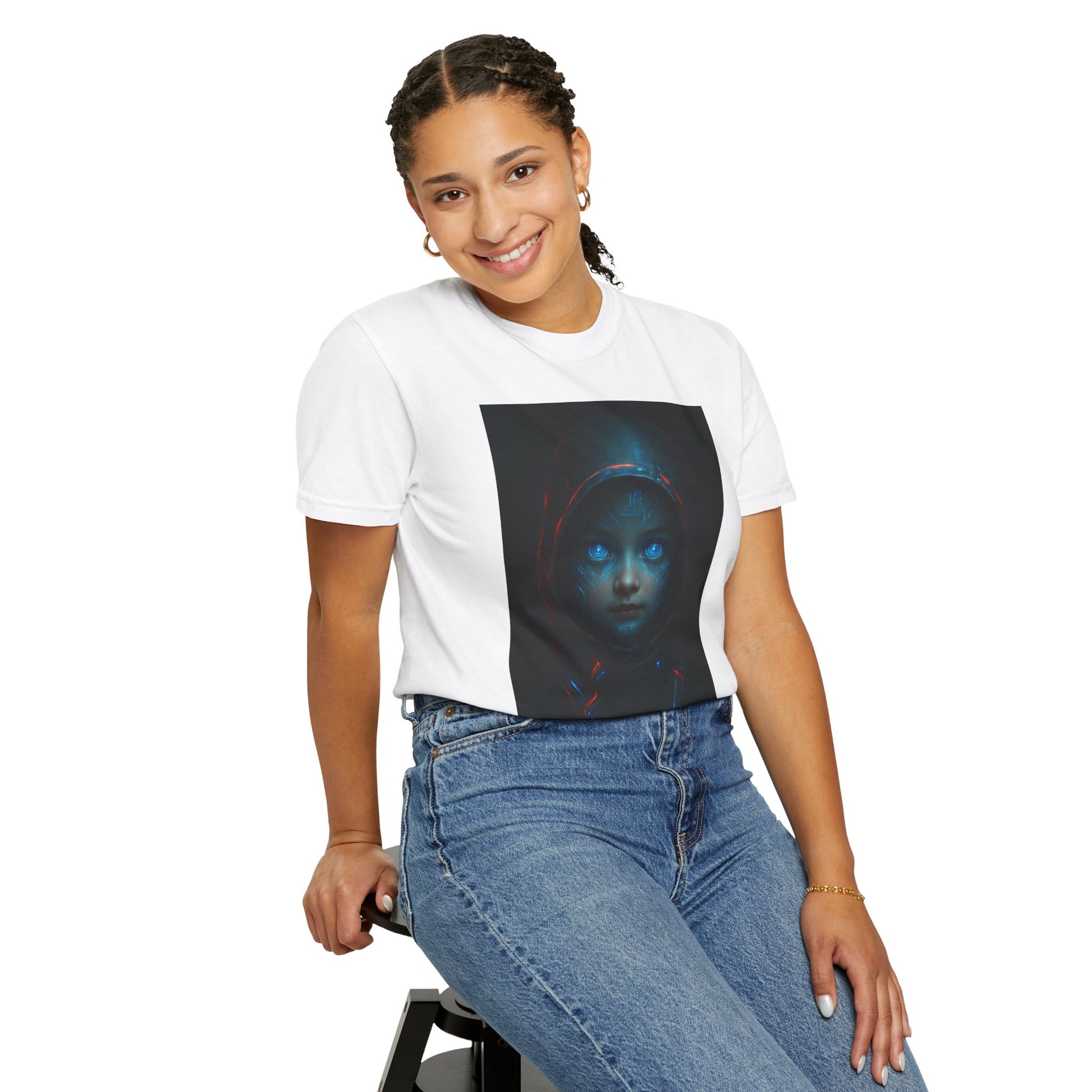 Mysterious Unisex Graphic Tee, Artistic T-shirt, Unique Gift for Art Lovers, Casual Wear, Halloween Apparel