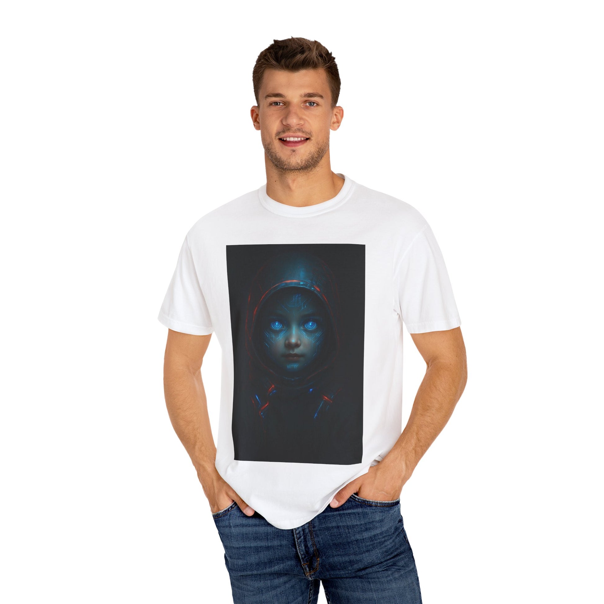 Mysterious Unisex Graphic Tee, Artistic T-shirt, Unique Gift for Art Lovers, Casual Wear, Halloween Apparel