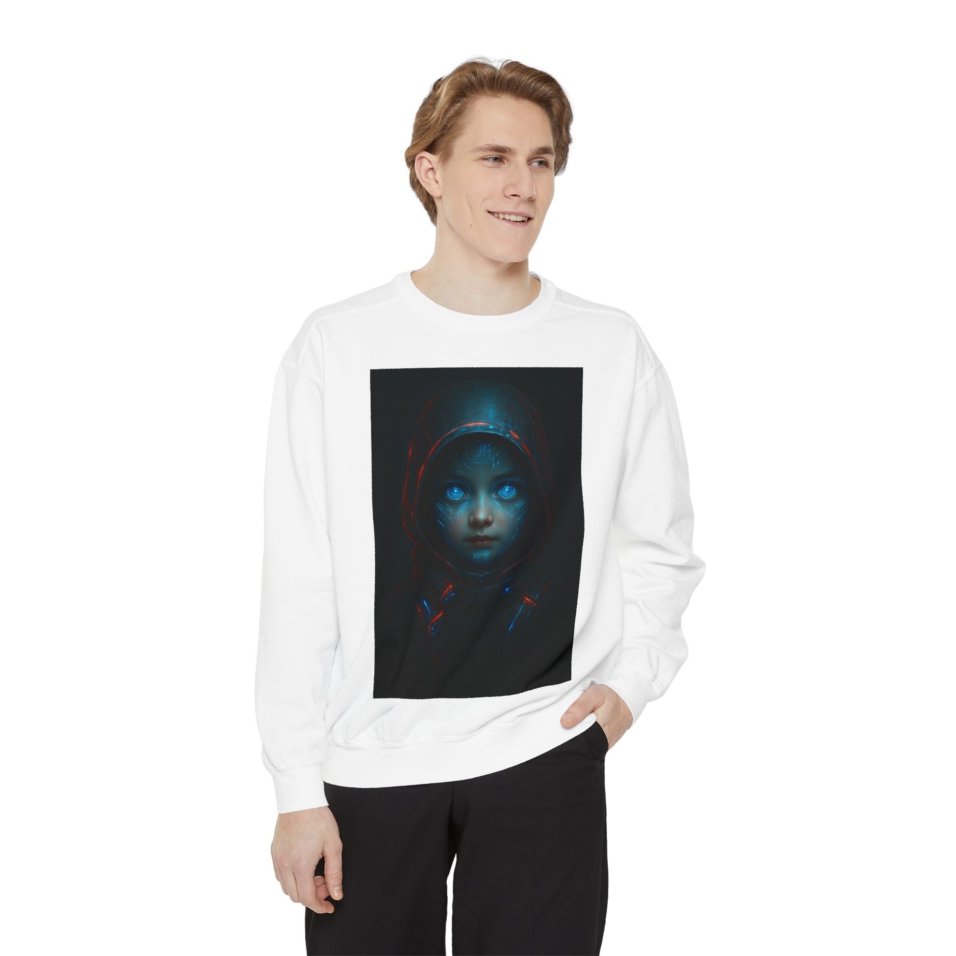 Mystical Hoodie Sweatshirt, Cozy Graphic Crewneck, Unique Gift for Art Lovers, Halloween Apparel, Casual Wear, Unisex Fashion