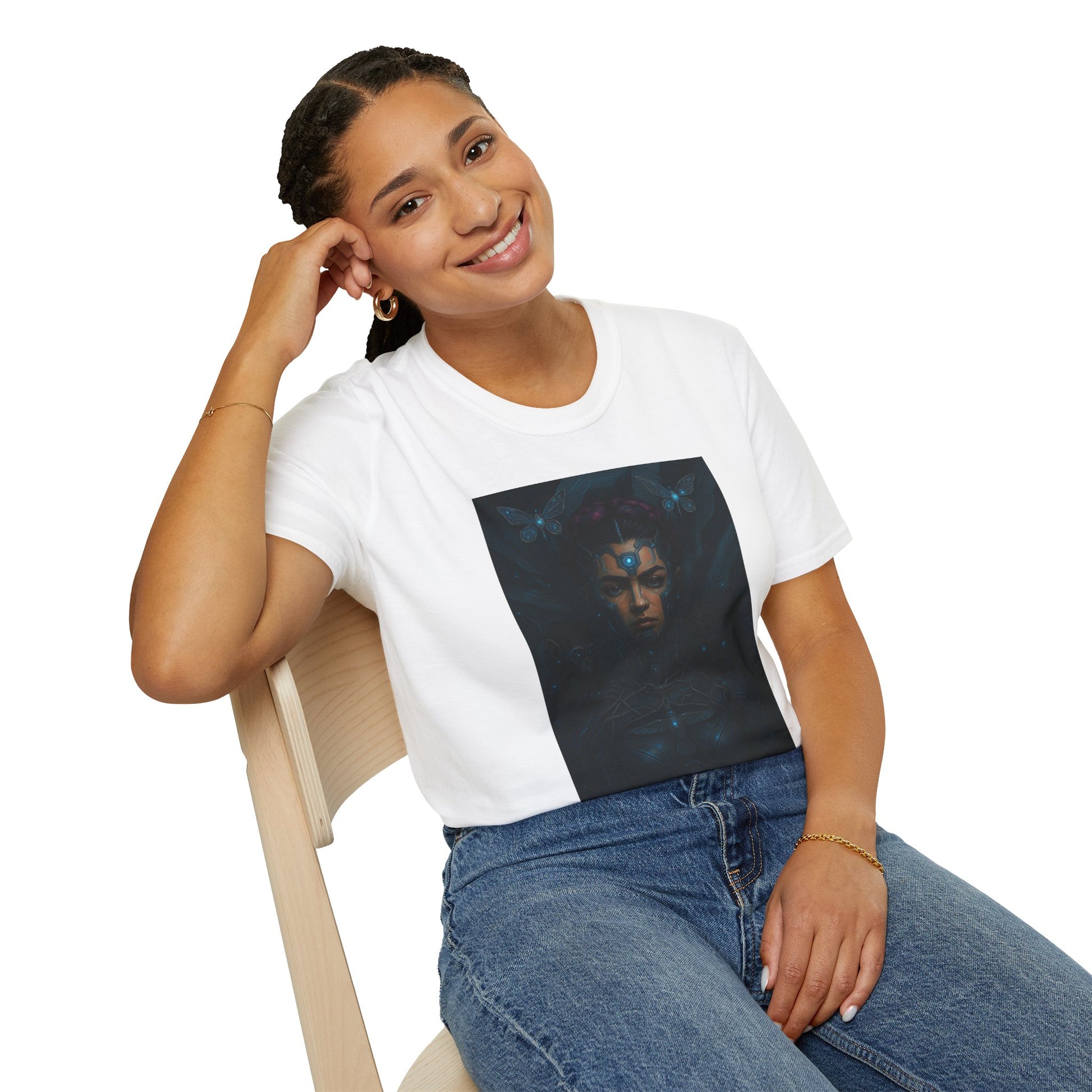 Mystical Aura Unisex Softstyle T-Shirt | Graphic Tee, Casual Wear, Gift for Him/Her, Festival Clothing, Spiritual Apparel