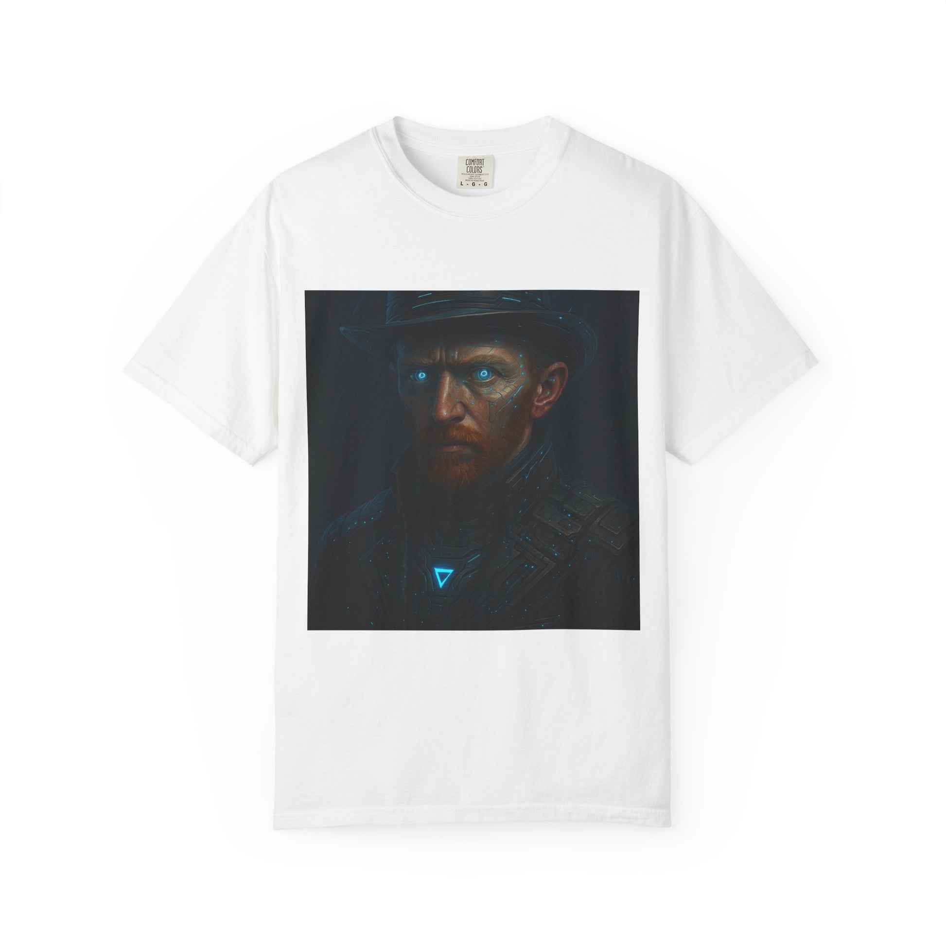 Mysterious Portrait Tee, Unisex Graphic Shirt, Art-Inspired Apparel, Vintage Style T-Shirt, Unique Casual Wear