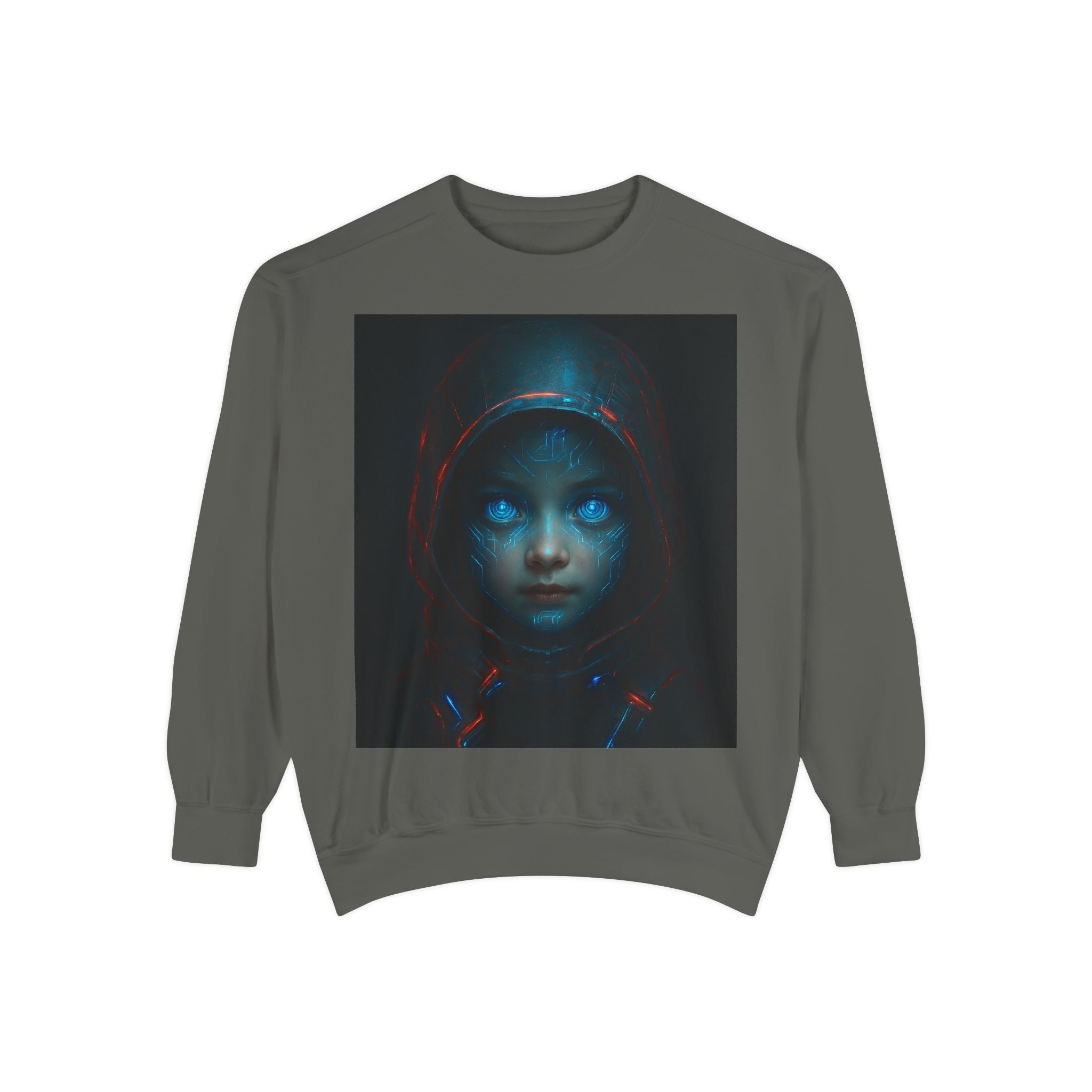 Mystical Hoodie Sweatshirt, Cozy Graphic Crewneck, Unique Gift for Art Lovers, Halloween Apparel, Casual Wear, Unisex Fashion