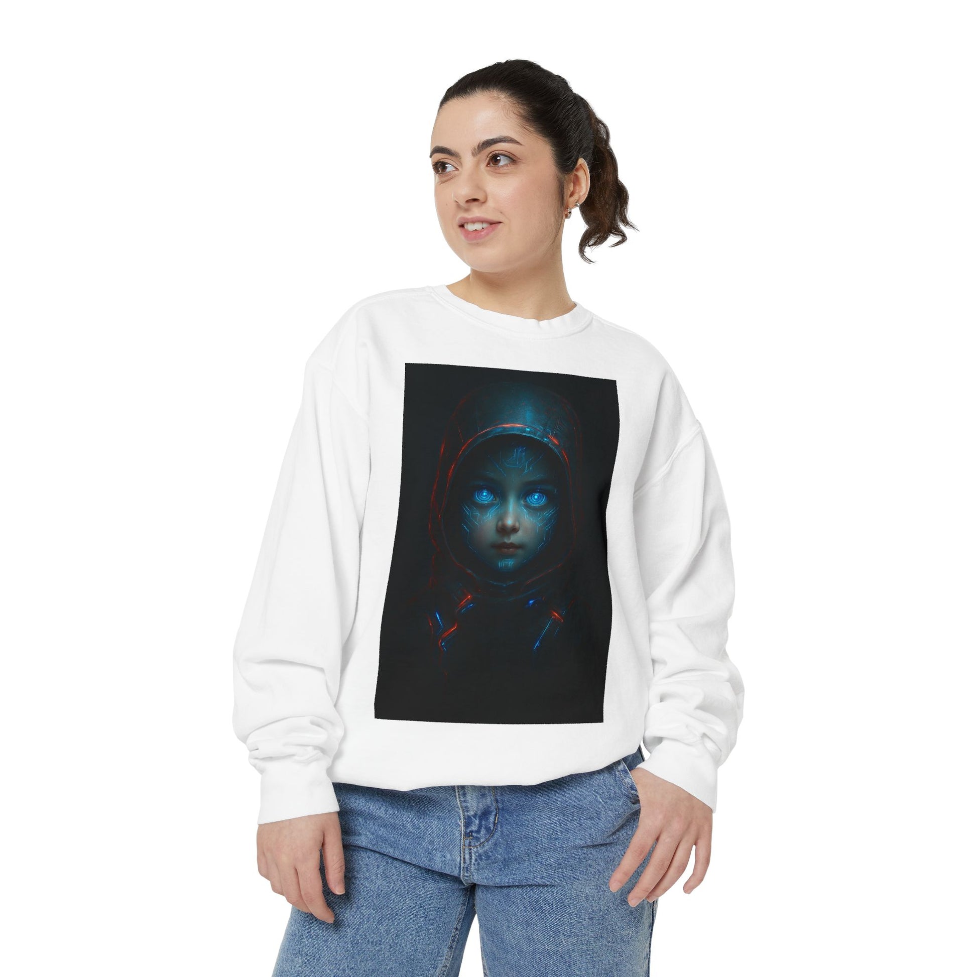 Mystical Hoodie Sweatshirt, Cozy Graphic Crewneck, Unique Gift for Art Lovers, Halloween Apparel, Casual Wear, Unisex Fashion