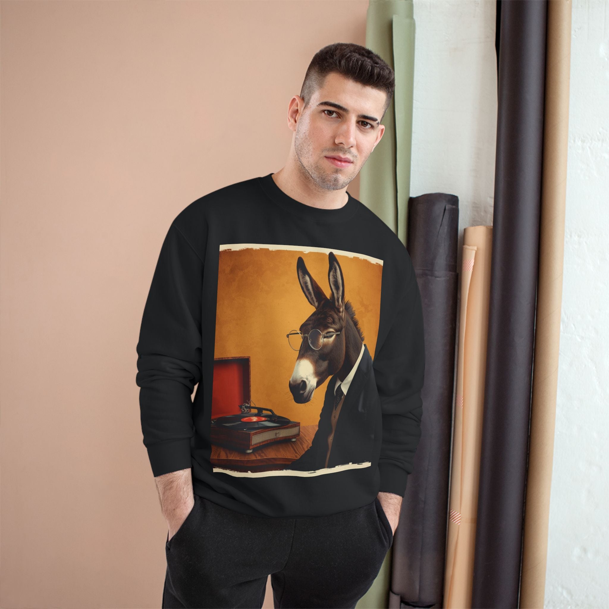 Donkey in Suit Graphic Sweatshirt