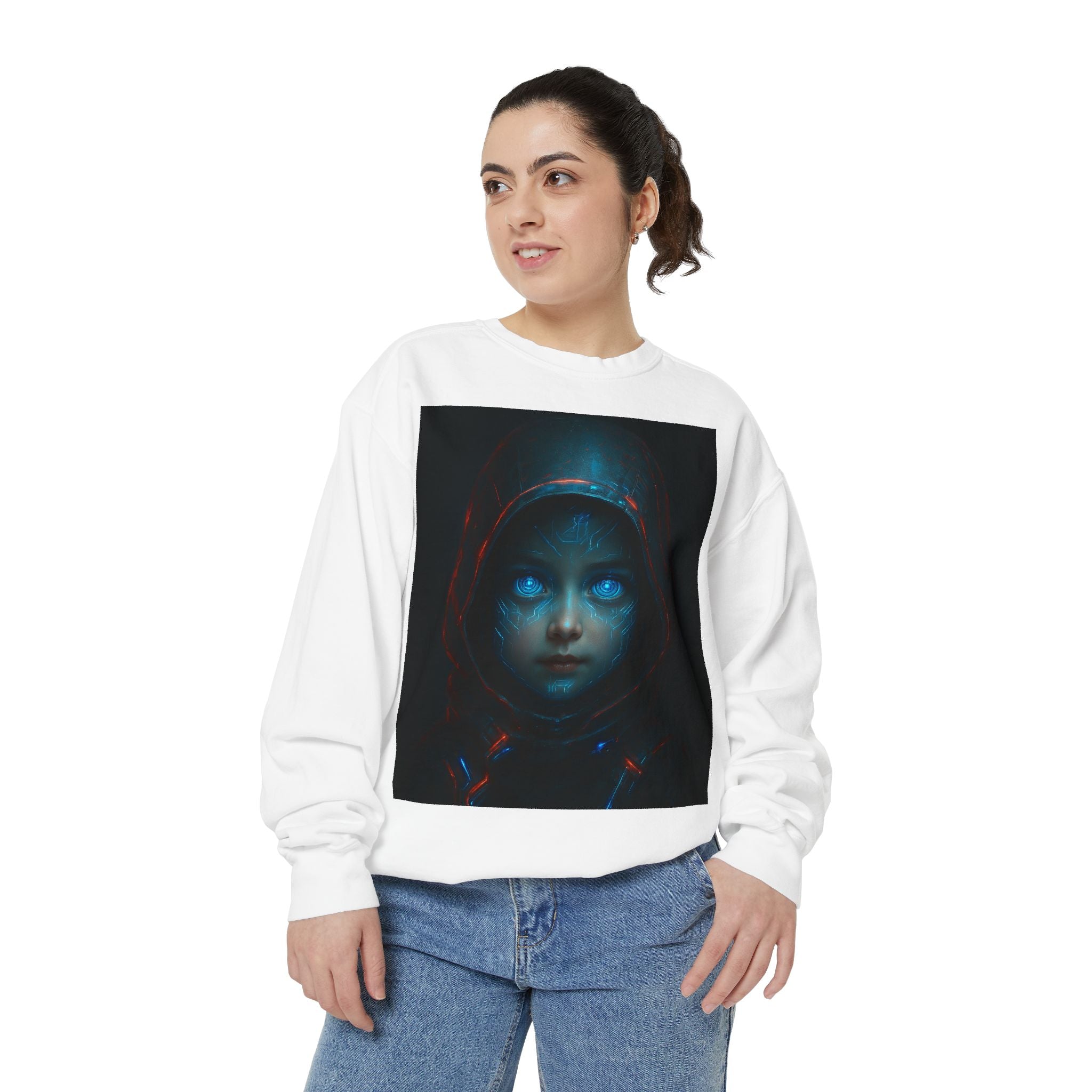 Mystical Hoodie Sweatshirt, Cozy Graphic Crewneck, Unique Gift for Art Lovers, Halloween Apparel, Casual Wear, Unisex Fashion