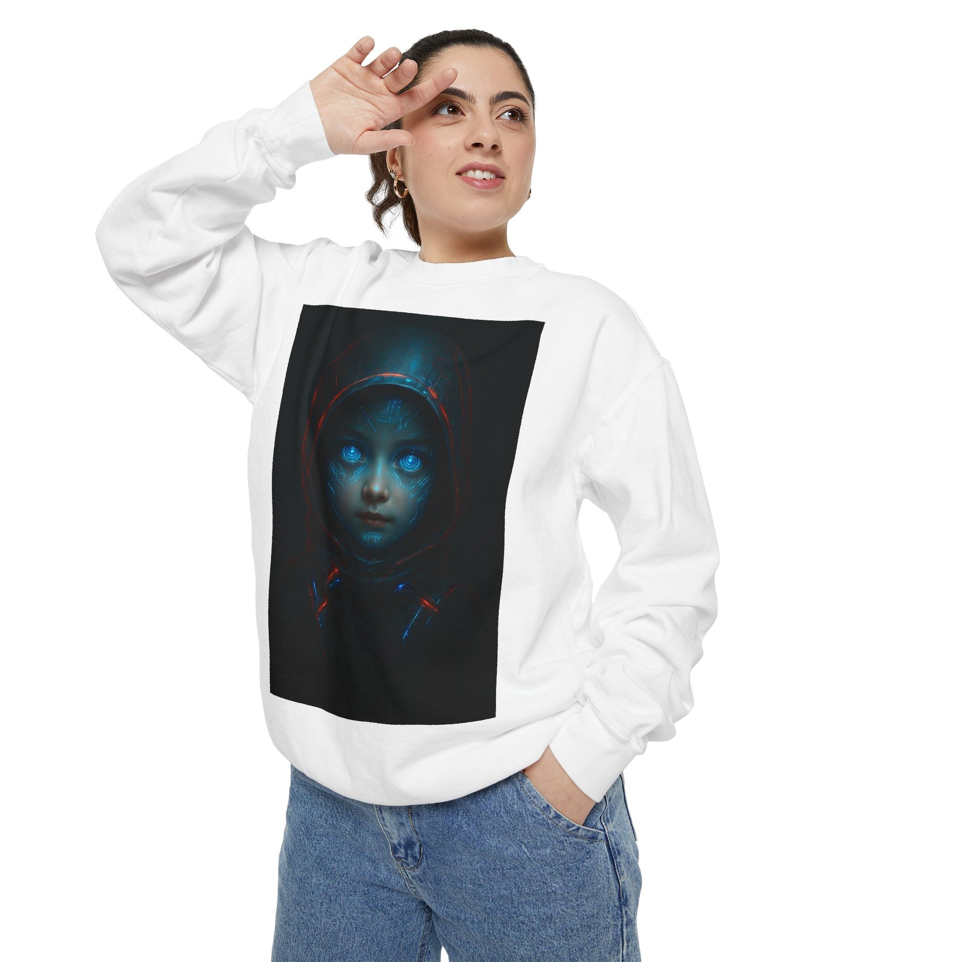 Mystical Hoodie Sweatshirt, Cozy Graphic Crewneck, Unique Gift for Art Lovers, Halloween Apparel, Casual Wear, Unisex Fashion