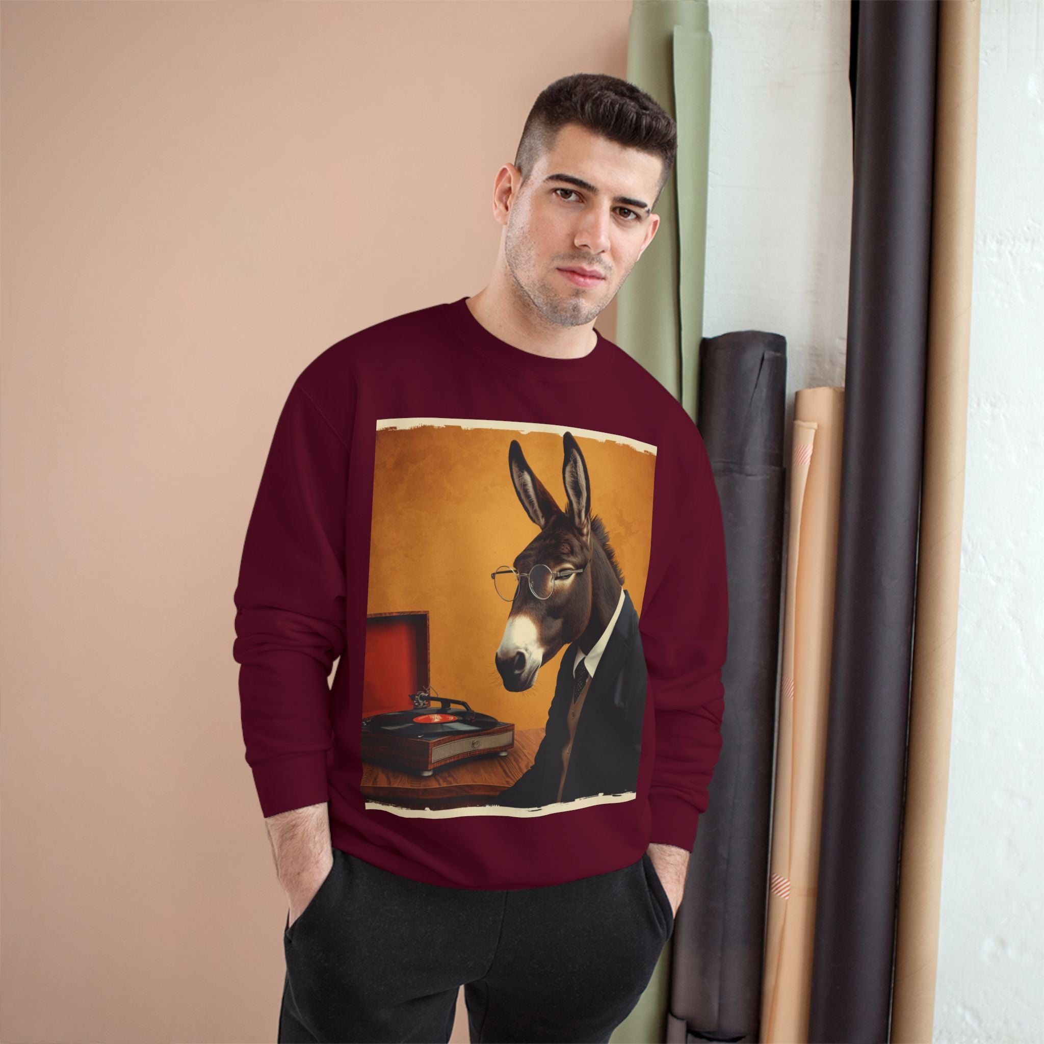 Donkey in Suit Graphic Sweatshirt