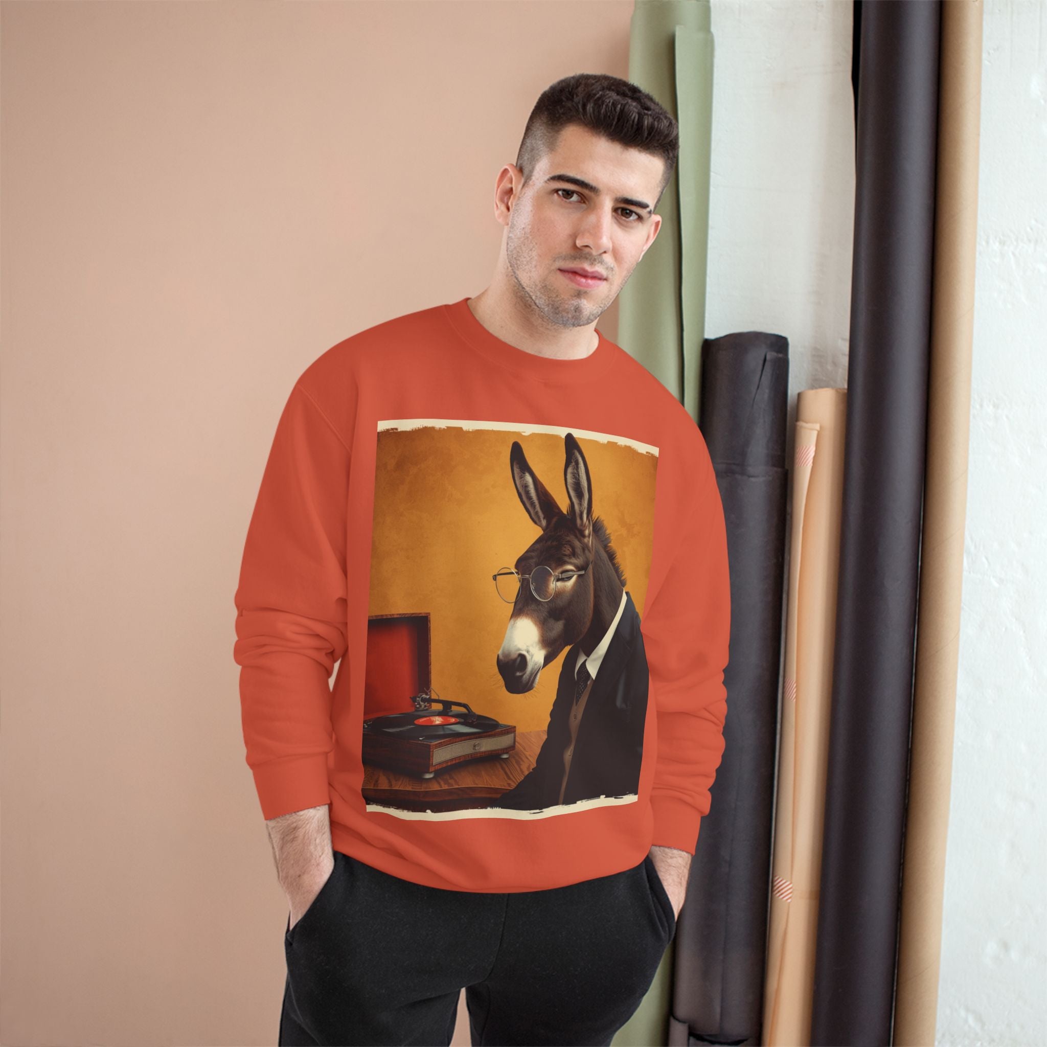 Donkey in Suit Graphic Sweatshirt