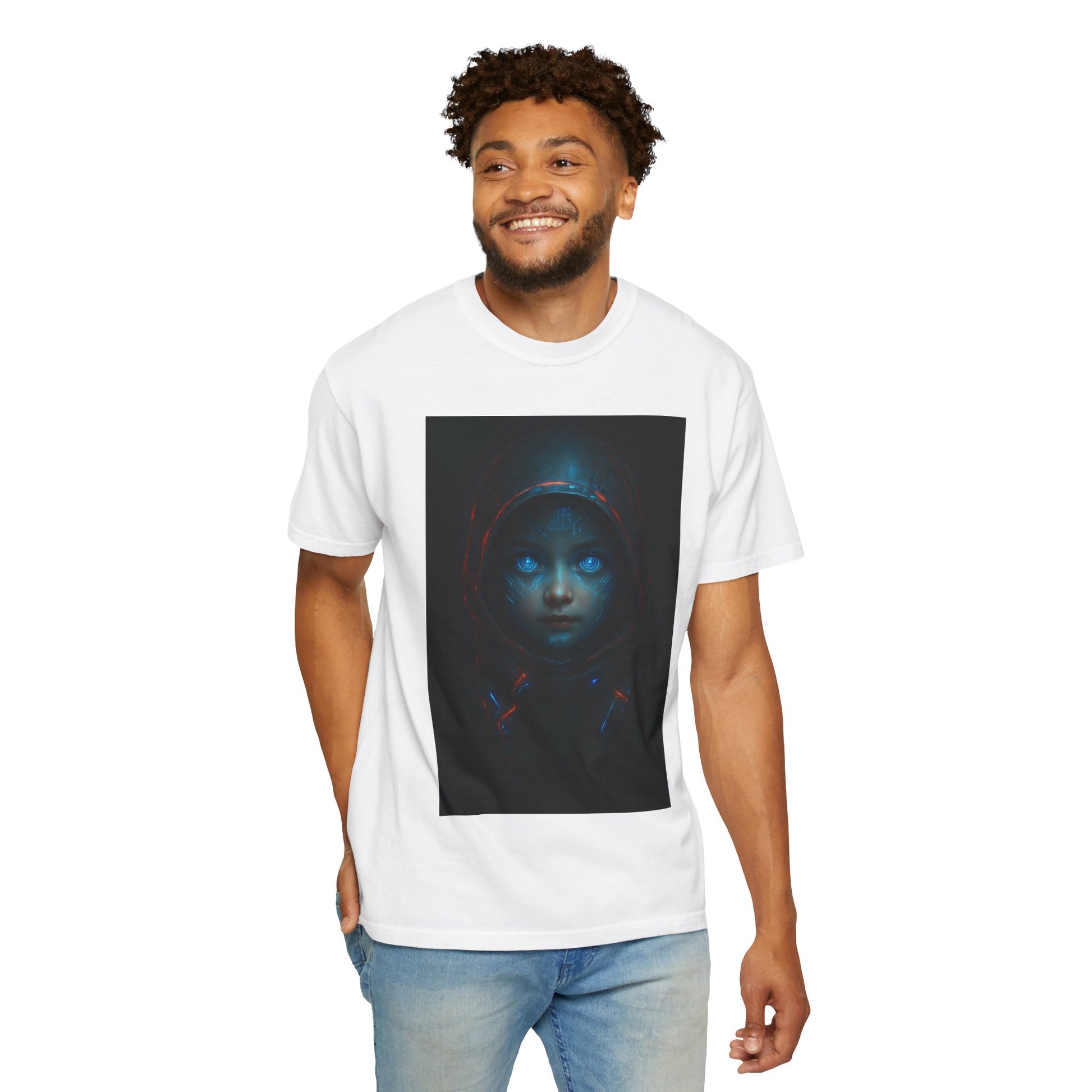 Mysterious Unisex Graphic Tee, Artistic T-shirt, Unique Gift for Art Lovers, Casual Wear, Halloween Apparel
