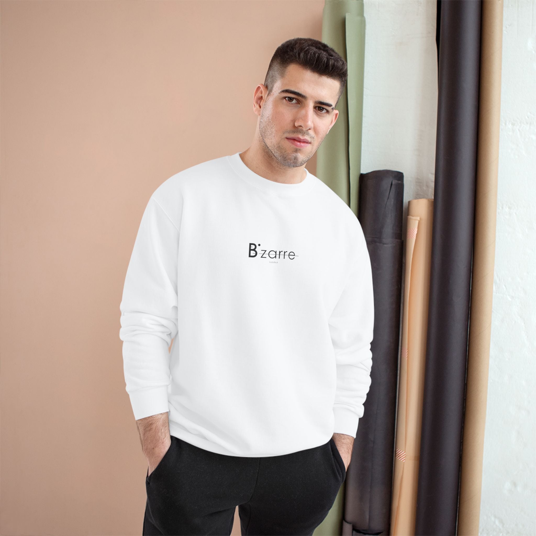 B'zarré Champion Sweatshirt - Casual Comfort, Perfect for Everyday Wear, Trendy Gift Idea, Unique QR Code Design, Stylish Layering
