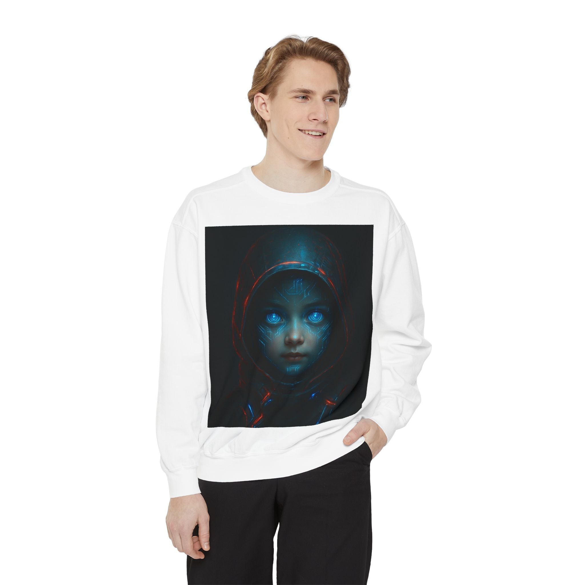 Mystical Hoodie Sweatshirt, Cozy Graphic Crewneck, Unique Gift for Art Lovers, Halloween Apparel, Casual Wear, Unisex Fashion