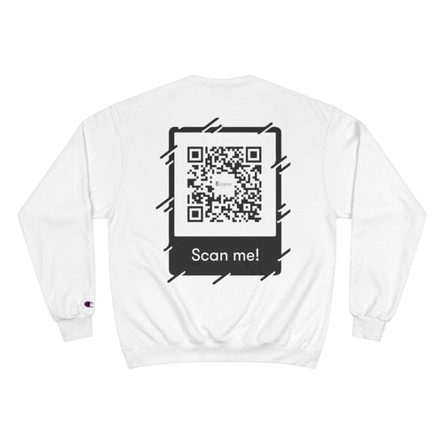 B'zarré Champion Sweatshirt - Casual Comfort, Perfect for Everyday Wear, Trendy Gift Idea, Unique QR Code Design, Stylish Layering