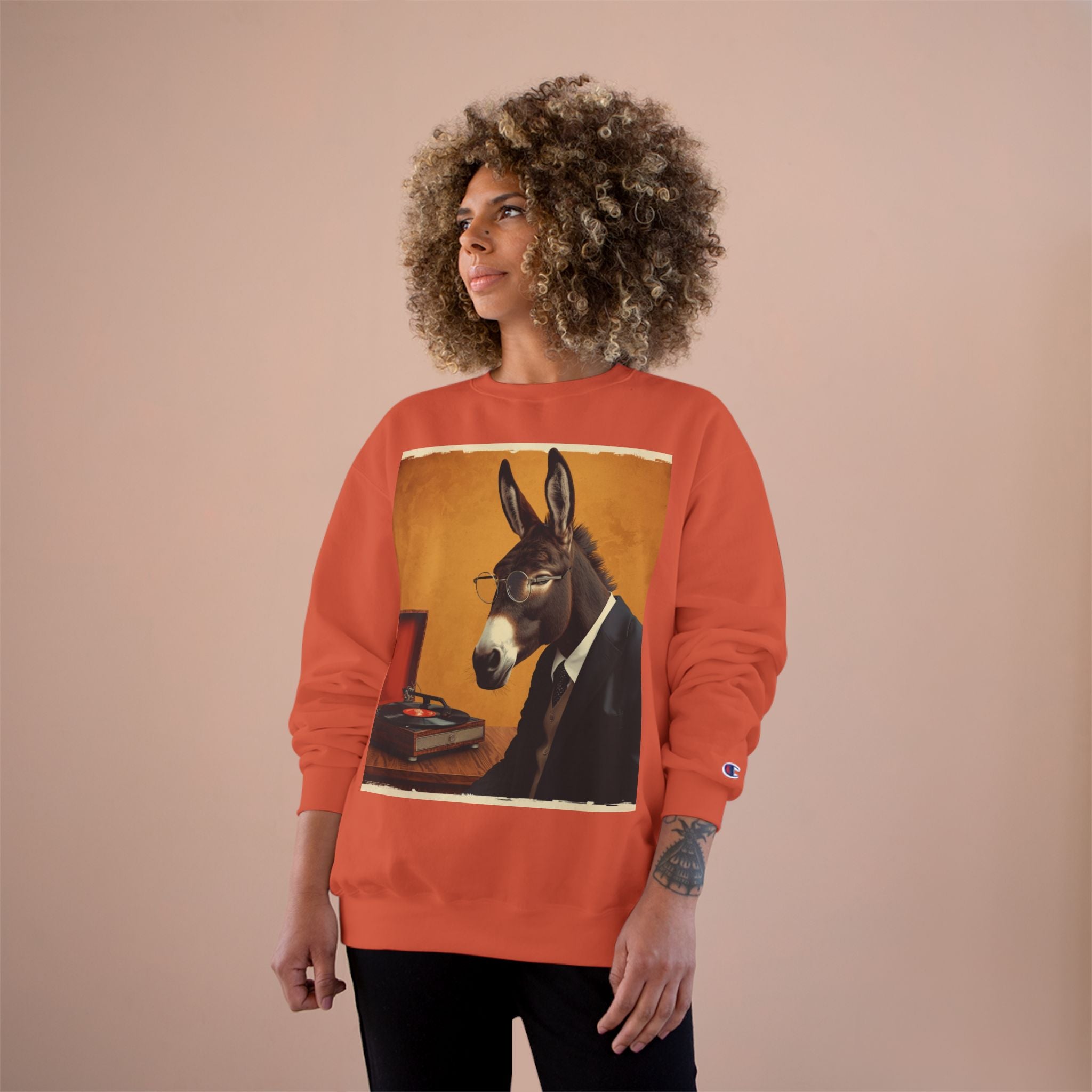 Donkey in Suit Graphic Sweatshirt