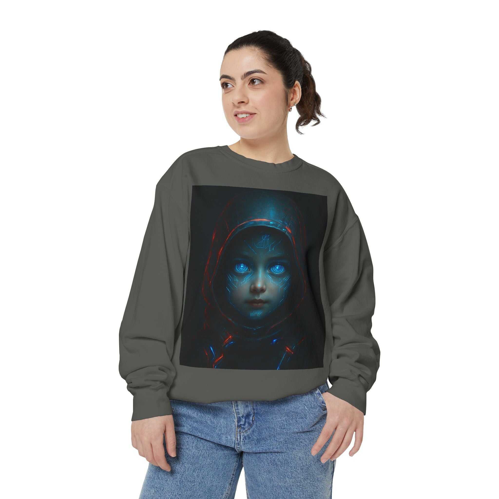 Mystical Hoodie Sweatshirt, Cozy Graphic Crewneck, Unique Gift for Art Lovers, Halloween Apparel, Casual Wear, Unisex Fashion