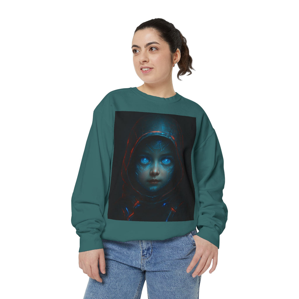 Mystical Hoodie Sweatshirt, Cozy Graphic Crewneck, Unique Gift for Art Lovers, Halloween Apparel, Casual Wear, Unisex Fashion